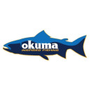 Naklejka na łódkę - Okuma - łosoś -  42x15,5cm
