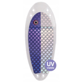 Flasher VK Salmon 6 (Jajko) - UV Purple/Silver