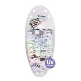 Flasher VK Salmon 8 (Jajko) - UV Silver