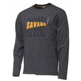 Koszulka z długim rękawem Savage Gear Logo-Tee - L