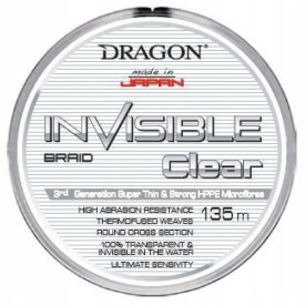 Plecionka Dragon Invisible Clear 0,06mm 4,9kg 135m