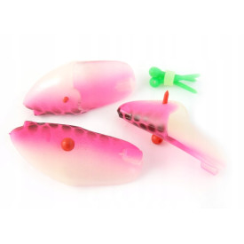 Główki do martwej rybki O'KI Glow Pink Frog 3szt.