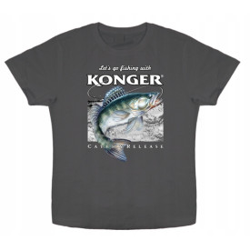 Szara koszulka (T-shirt) Konger - Sandacz - L