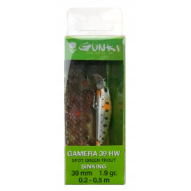 Pstrągowy wobler Gunki Gamera 39HW - Spot Green
