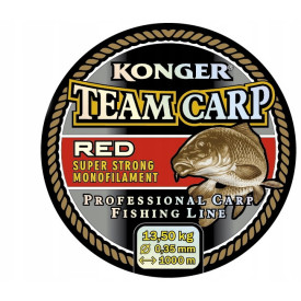 Żyłka Konger Team Carp Red (czerwona) 0,35mm 600m