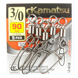 Agrafka z krętlikiem Kamatsu Hyper Strong 3/0 90kg