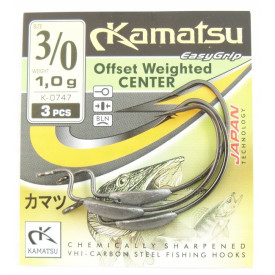 Haki Kamatsu Offset Weighted K-0747 nr 3/0 - 3szt.