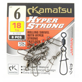 Agrafka z krętlikiem Kamatsu Hyper Strong 6 18kg