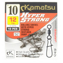 Agrafka z krętlikiem Kamatsu Hyper Strong 10 12kg
