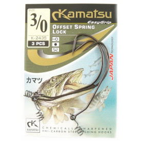 Haki Kamatsu Offset Spring Lock - nr 3/0 - 3szt.