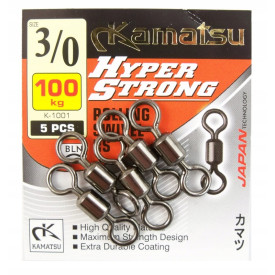 Krętlik Kamatsu Hyper Strong 3/0 100kg K-1001 5szt