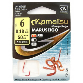Przypon Kamatsu Maruseigo 0,18mm nr 6 Robak czerwo