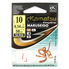 Przypon Kamatsu Maruseigo 0,14mm nr 10 Robak czerw