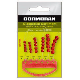 Zestaw czerwonych szklanych stoperów Cormoran 3x10
