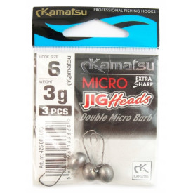 Główka jigowa Kamatsu Micro Special nr 6 - 3g 3szt