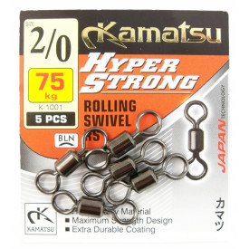 Krętlik Kamatsu Hyper Strong 2/0 75kg K-1001 5szt
