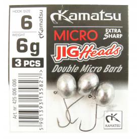 Główka jigowa Kamatsu Micro Special nr 6 - 6g 3szt