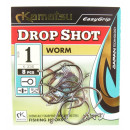 Haki Kamatsu - Worm Drop Shot nr 1/0 - 8szt K-336