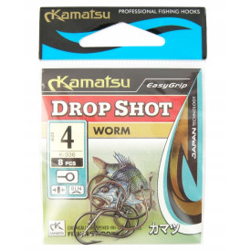 Haki Kamatsu - Worm Drop Shot - nr 4 - 8szt. K-336