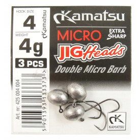 Główka jigowa Kamatsu Micro Special nr 4 - 4g 3szt