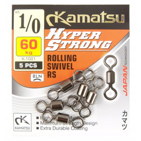 Krętlik Kamatsu Hyper Strong 1/0 60kg K-1001 5szt