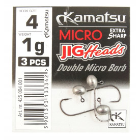 Główka jigowa Kamatsu Micro Special nr 4 - 1g 3szt