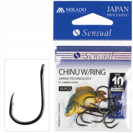 Haczyki Mikado Sensual Chinu W/Ring nr 10 BN 10szt