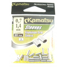 Grube, owalne tulejki Kamatsu - 0,7mm/1,4mm - alu