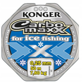 Żyłka podlodowa Konger Carbomaxx Ice 0,25mm 50m